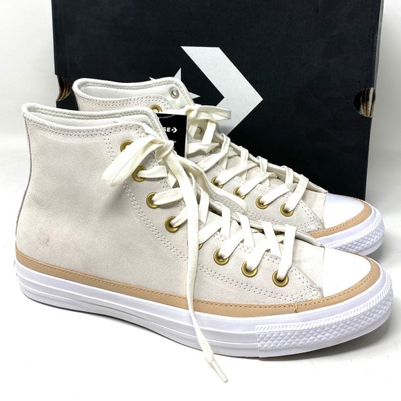 Converse Other - CONVERSE Men's Size 9.5 165921C CT All Star Hi OG Basketball White Suede Sneaker